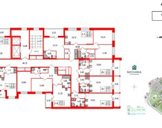 Студия 24.3 м² 3/12 этаж