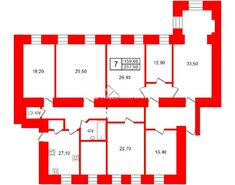 7-комн. кв. 214 м² 5/6 этаж