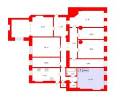Комната 20.3 м² в 7-комн. кв. 6/7 этаж
