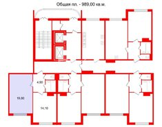 Комната 19.8 м² в 2-комн. кв. 4/12 этаж