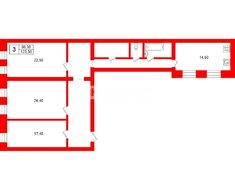 3-комн. кв. 123.5 м² 3/5 этаж