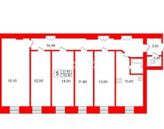 5-комн. кв. 103.4 м² 4/5 этаж