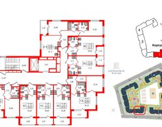 2-комн. кв. 61.54 м² 3/4 этаж