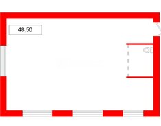1-комн. кв. 48.5 м² 1/5 этаж