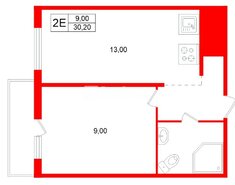 1-комн. кв. 30.2 м² 15/16 этаж