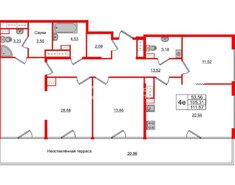 3-комн. кв. 102.7 м² 9/11 этаж
