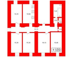 5-комн. кв. 123 м² 2/5 этаж