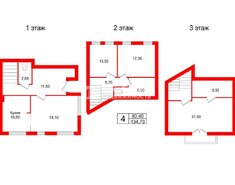 4-комн. кв. 134.7 м² 2/5 этаж