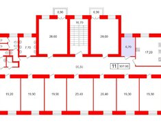 Комната 6.7 м² в 11-комн. кв. 5/5 этаж