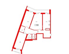 3-комн. кв. 81.2 м² 17/25 этаж