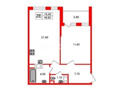 1-комн. кв. 48.8 м² 14/24 этаж