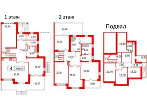 Квартира в ЖК Duderhof Club, 6 комнатная, 398 м², 1 этаж