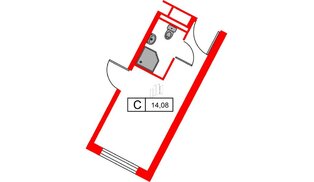 Апартаменты в ЖК Вертикаль на Московской (корп.2), студия, 30.4 м², 3 этаж
