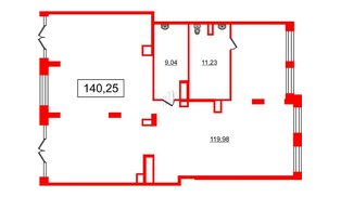 Помещение в ЖК Сенат, 140.25 м², 1 этаж