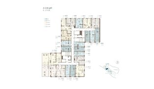 Апартаменты в ЖК 17/33 Петровский Остров, 2 комнатные, 135.62 м², 6 этаж