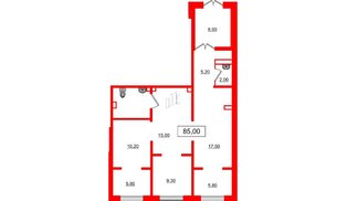 Помещение в ЖК Цветной город, 85 м², 1 этаж