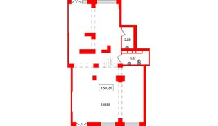 Помещение в ЖК Pulse Premier, 150.21 м², 1 этаж