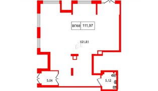 Помещение в ЖК Наука, 111.97 м², 1 этаж