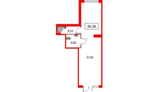 Помещение в ЖК Лето, 50.36 м², 1 этаж