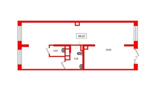 Помещение в ЖК Pulse Premier, 88.22 м², 1 этаж