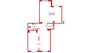 Помещение в ЖК Югтаун, 85.3 м², 1 этаж