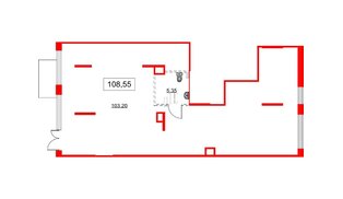 Помещение в ЖК Аквилон All in 3.0, 108.55 м², 1 этаж