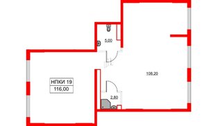 Помещение в ЖК Аэронавт, 116 м², 1 этаж