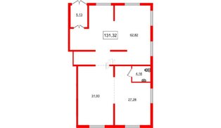 Помещение в ЖК Расцветай в Янино, 131.32 м², 1 этаж