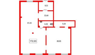 Помещение в ЖК Расцветай в Янино, 172.03 м², 1 этаж