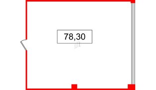 Помещение в ЖК БЦ INSIDE, 78.3 м², 5 этаж