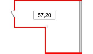 Помещение в ЖК БЦ INSIDE, 57.2 м², 6 этаж