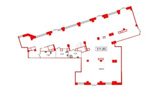 Помещение в ЖК Вольта, 311.85 м², 1 этаж