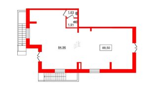 Помещение в ЖК Рождественский квартал, 88.5 м², 1 этаж