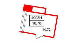 Помещение в ЖК VALO, 10.7 м², 3 этаж