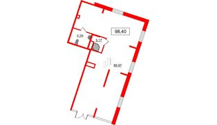 Помещение в ЖК Квартал Лаголово, 98.4 м², 1 этаж