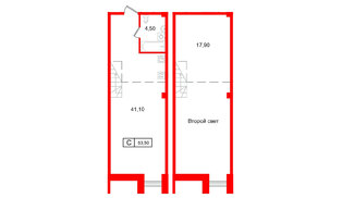 Апартаменты в ЖК Апарт-отель ФОМИН, студия, 63.5 м², 5 этаж