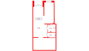 Помещение в ЖК Имена, 79.91 м², 1 этаж