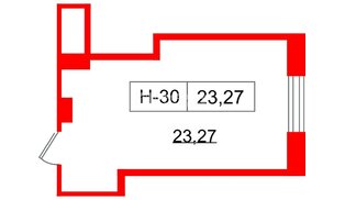 Помещение в ЖК Айди Политех, 23.27 м², 2 этаж