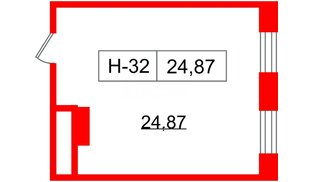 Помещение в ЖК Айди Политех, 24.87 м², 2 этаж