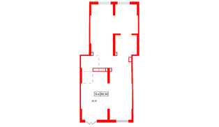 Помещение в ЖК Октябрьская набережная, 89.3 м², 1 этаж