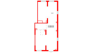 Помещение в ЖК Октябрьская набережная, 89 м², 1 этаж
