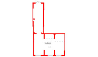 Помещение в ЖК Октябрьская набережная, 80.9 м², 1 этаж