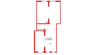 Помещение в ЖК Октябрьская набережная, 89.6 м², 1 этаж