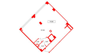Помещение в ЖК Европейский парк, 110.8 м², 2 этаж