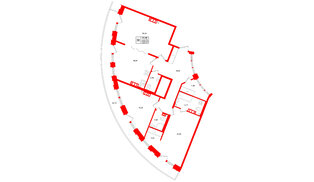 Квартира в ЖК Аристократ, 3 комнатная, 120.75 м², 7 этаж