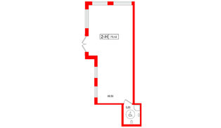 Помещение в ЖК Город спутник Южный., 75.42 м², 1 этаж