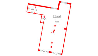 Помещение в ЖК «Дворцовый фасад╗, 110.58 м², 1 этаж