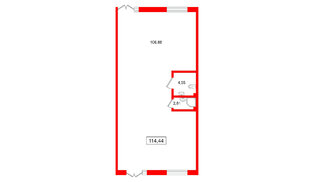 Помещение в ЖК Морская миля, 114.44 м², 1 этаж