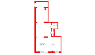 Помещение в ЖК Морская миля, 120.01 м², 1 этаж