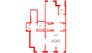 Помещение в ЖК ЦДС Dreamline., 139.61 м², 1 этаж